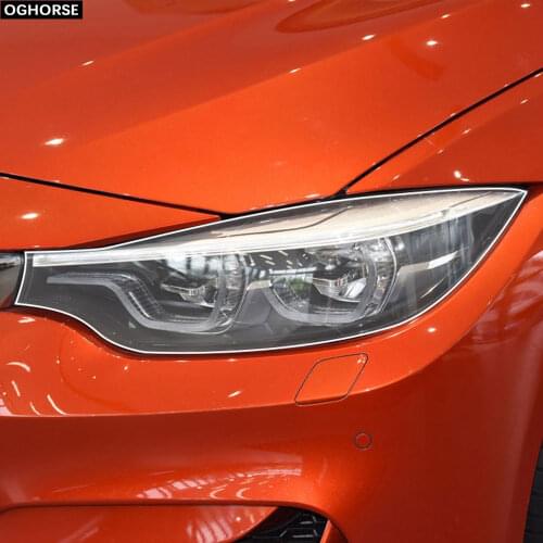 2 Pcs Self Healing TPU Protection Transparent Stickers Car Headlight Protective Film for BMW M4 F82 F83 2014-2019 Accessories