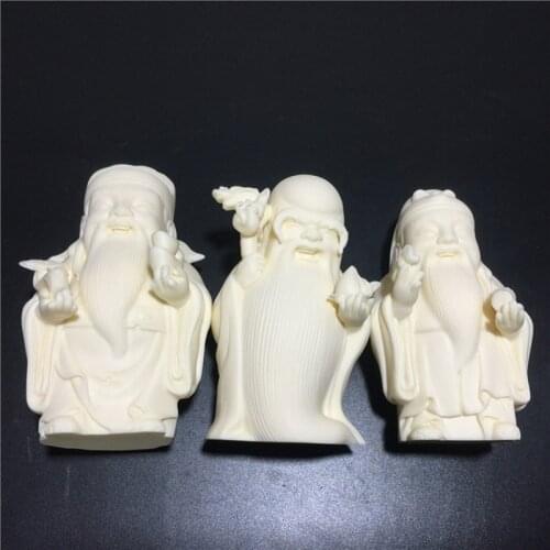 Fu Lu Shou Lucky Statue Modern art sculpture Chinese mythological figures Home decoration accessories Three-piece suit