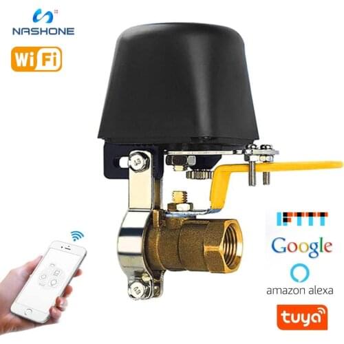 Nashone WIFI Smart Valve Automatic Irrigation System Watering Timer WIFI Control Water Valve Wrok with Alexa,Google home