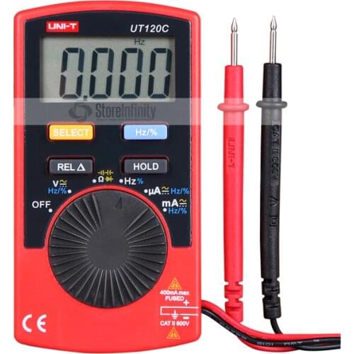 UNI-T UT120C Super Slim Pocket Handheld Digital Multimeters DC/AC Amp Tester