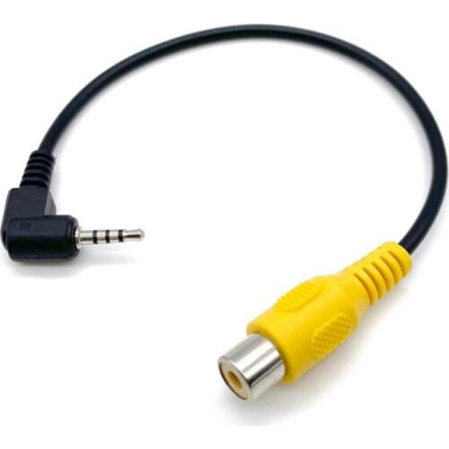 Video Input Adapter Car GPS AV-in Converter 2.5mm Male Plug Cable RCA Jack Adapter RCA2.5