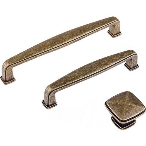 Vintage Knob Drawer Dresser Pulls Handle Anitque Bronze Cupboard Knobs Kitchen Cabinet Handle Furniture Hardware