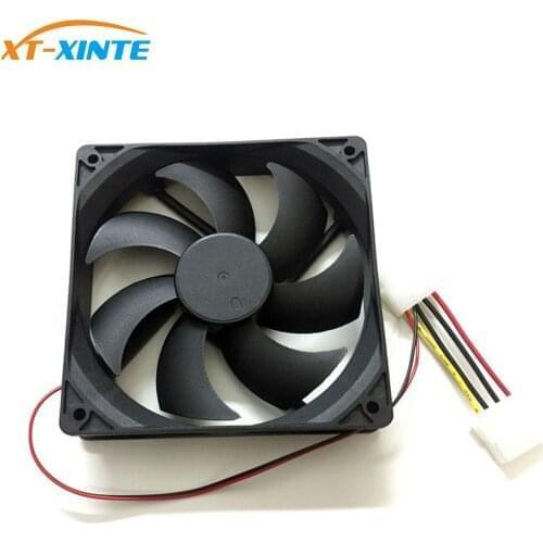 XT-XINTE Portable Cooling Cooler Fan DC12V 4Pin Computer CPU Heatsink Silent Cooling Case Fan 8cm 9cm 12cm