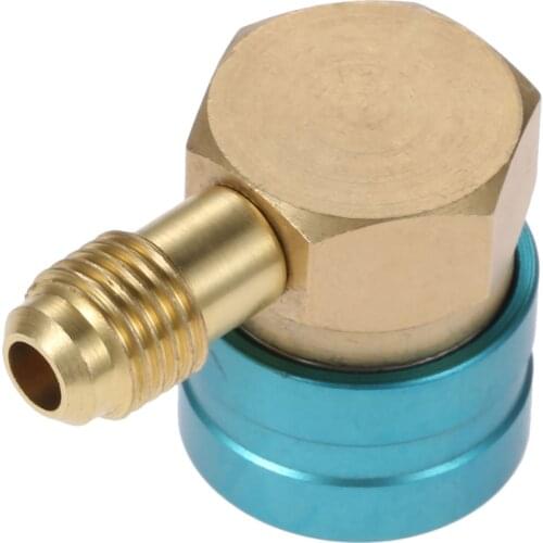 Yetaha Low Side R1234YF To R134A Quick Coupler Hose Adapter 14 mm Female x 1/4'' SAE Male Car Air-conditioning Installation