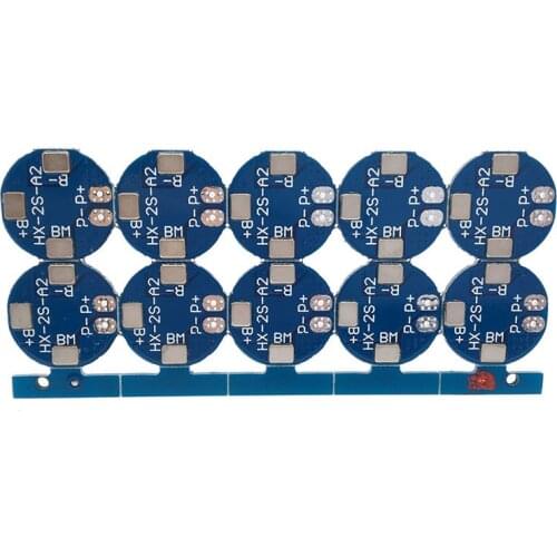 10PCS/LOT 2S 5A Li-ion Lithium Battery 7.4v 8.4V 18650 Charger Protection Board bms pcm for li-ion lipo battery