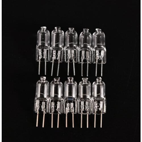 10Pcs Warm White G4 JC Type Halogen Light Bulb Lamp 12V 20W 20 Watt