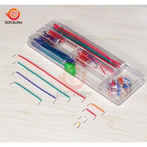 140pcs/set DIY U Shape Solderless Breadboard Jumper cable wire kit box for Arduino Shield board