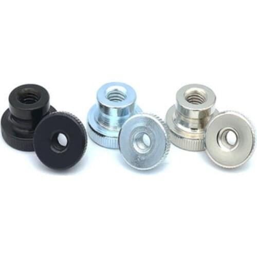 2-5Pc GB806 M3 M4 M5 M6 M8 M10 STEP Galvanized Knurled Thumb Nut Iinstrument Hand Tighten Nut 3D Printers Parts Curtain Wall