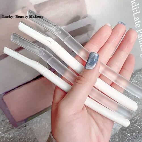 3pcs Transparent Eyebrow Trimmer Pro Safe Shaving Razors Large Size Blade Women Face Care Hair Removal Tools Makeup Shaver Knife