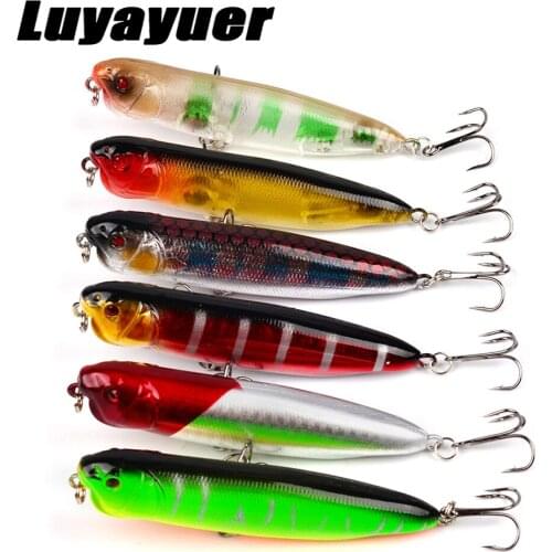 6Pcs Wobblers Pike Fishing Lures Artificial Fishing Hard Bait Ice Fish 9cm Plastic Fishing Bait Fishing Tackle