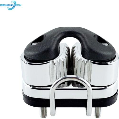 316 Stainless Steel Black Ball Bearing Cam Cleat Pilates Equipment Marine Boat Fast Entry Rope Wire Fairlead Sailing Accessories