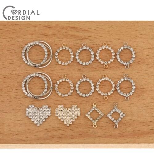Cordial Design 100Pcs Jewelry Accessories/Hand Made/CZ Charms/Pendants/Earring Parts/Jewelry Findings & Components/DIY Making
