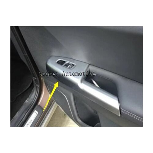For KIA Sportage 2016 2017 Interior ABS Car Door Handle Holder Window Lift Switch Frame Cover Stickers Trim 4 Piece