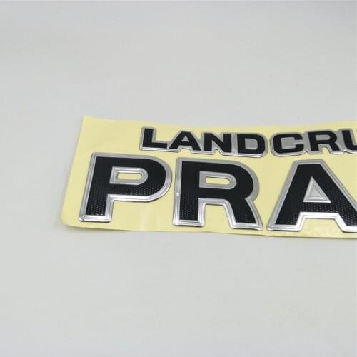 For Land Cruiser Prado Tail Emblem Car 3D Badge Sticker Rear Trunk Letter Logo Decal