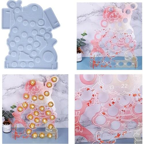 Epoxy Mold Santa Claus Decoration Resin Silicone Mold Hot Selling Candle Handmade Soap Creative Jewelry