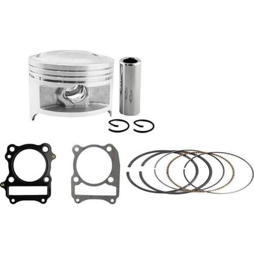 Motorcycle Piston Ring Set Kit with Gaskets Assembly For Qingqi Suzuki QM200GY GS200 GTX200 GS199 200cc Spare Parts
