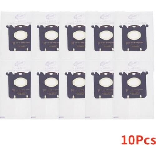 10 Pcs/Lot Dust Bag for Electrolux E201B for Philips FC8021 Dust S-bag GR201 AEG Bags s-bag FC9000 FC9049 HR8500 HR8350 FC9150