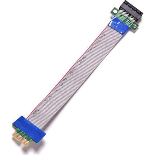 New arrive PCI Express Flex Relocate Cable PCI-E 1X to 1x Slot Riser Card Extender Extension Ribbon for Bitcoin Miner