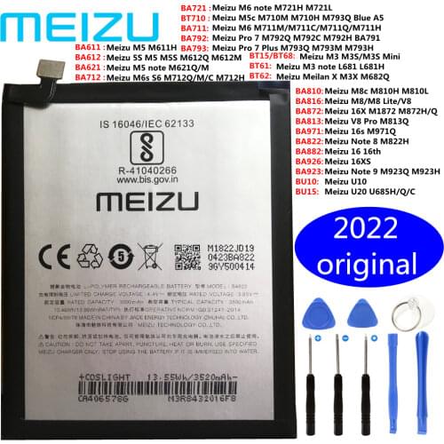 Meizu New Original 3600mAh BA822 Battery For Meizu Note 8 Note8 M822H M822Q Mobile Phone Batteries