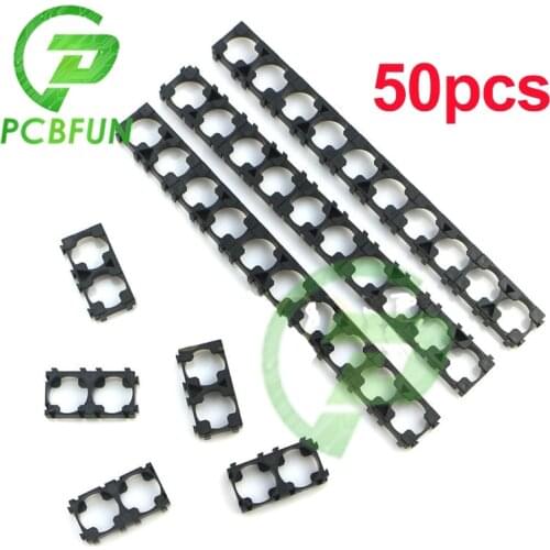 50 Battery Spacer 18650 Radiating Shell EV Pack Plastic Heat Holder Bracket 18650 battery 2 Cell Spacer 4x2x0.8cm/1.57x0.79x0.31