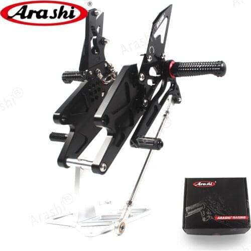 Arashi CNC Adjustable Rider Footrest Foot Pegs For YAMAHA YZF-R3 YZF-25 2015 2016 2017 2018 2019 2020 2021 YZF R3