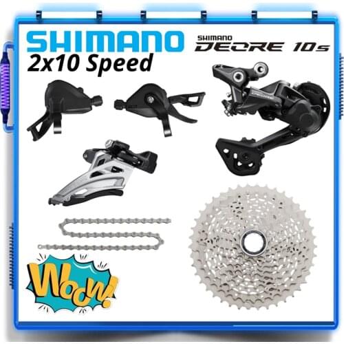 SHIMANO DEORE M4100 M5100 10s Group 2x10s SL-M4100 SL-M5100 SHIFT LEVER 10v RD-M4120 FD-M4100-M HG54 CS-M4100 42T