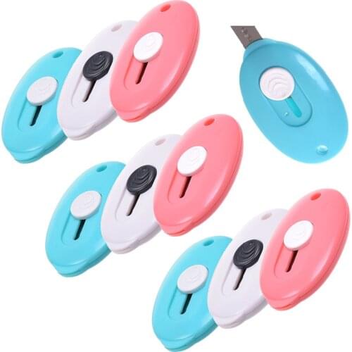 10PCS Random Color Mini Retractable Utility Knife Box Cutter Packing Bag Opener Letter Opener