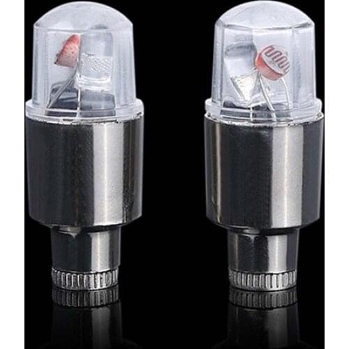 80%HOT 4 Pcs4 pcs bicycle car motorcycle wheel tire tire valve cap spoke LED flashlight lantern tire valve cap flash light spoke