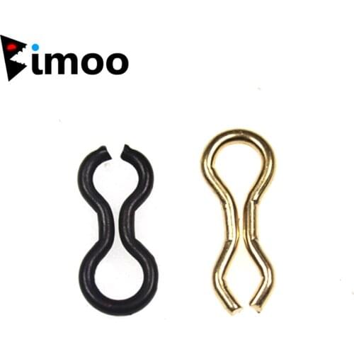 Bimoo 50pcs Splay Ring Shape Brass Sinker Eyes DO IT Mould Loops Carp Fishing Terminal Tackle for Fishing Rig Connector S M L