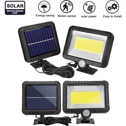 COB 100 LED Solar garden light decoration home Motion Sensor security lamp Wall Light Waterproof Outdoor lighting solar light