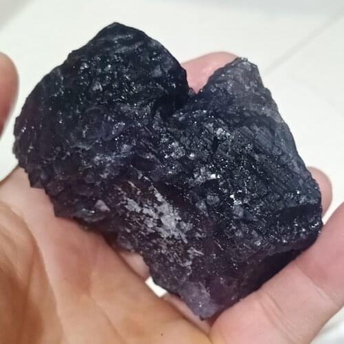 DHXYZB 100-300g Natural purple Fluorite Original Stone Crystal Quartz Mineral Specimen rock Raw Gemstone reiki Healing Decor