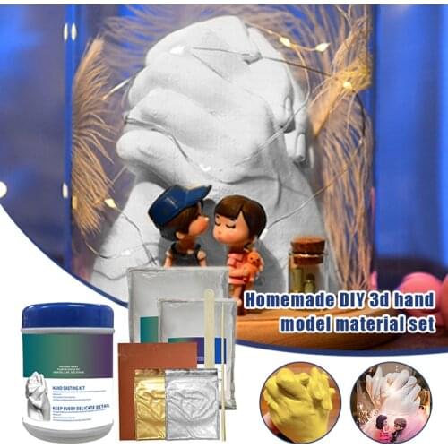 DIY Keepsake Hand Casting Plaster Sculptures Modeling Kit For Couples Hand Crafts For Adults And Children