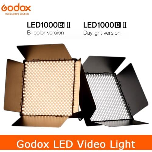 Godox LED1000BI II Bi-color LED1000D II Version LED Video Light DMX Port CRI 96 TLCI 98 with Remote Control LED Continuous Light