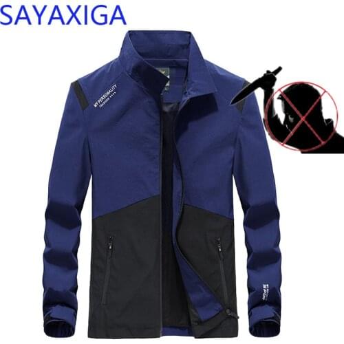 Self Defense Anti Cut Knife puncture proof clothes Anti-stab Jacket Stealth Cut Resistant outfit Security Cutfree jacket 4XL