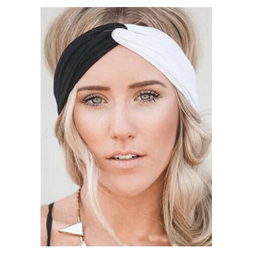 Patchwork Turban Headbands for Women Twist Stretch Hairbands Sport Headband Yoga Headwrap Head Band Bandana Girls Hair Accessory