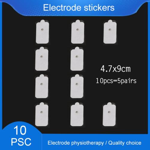 Masajeador electrico Electrico Electrode Pad Self Adhesive Sticker Snap for Tens Therapy EMS Unit Electrical Muscle Stimulator