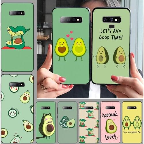 Avocado cute cartoon fruit Phone Case For Samsung Galaxy S5 S6 S7 S8 S9 S10 S10e S20 edge plus lite
