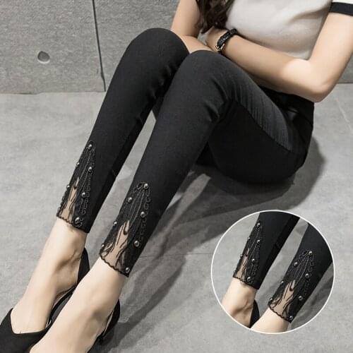 Fashion Womens Leggings Sexy Casual Fitness Lace Cute Leg Warmer Leggins Pants Trousers Womans Leggings