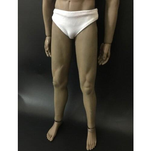 1/6 Scale Mens White Panties Model For 12" male Action Figure doll