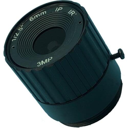 HD 1/2.5" 6mm 3mp IP Lens CCTV Fixed Focal Iris IR Infrared CS Mount lens For CCD Security Camera 6mm lens 68 degree lens