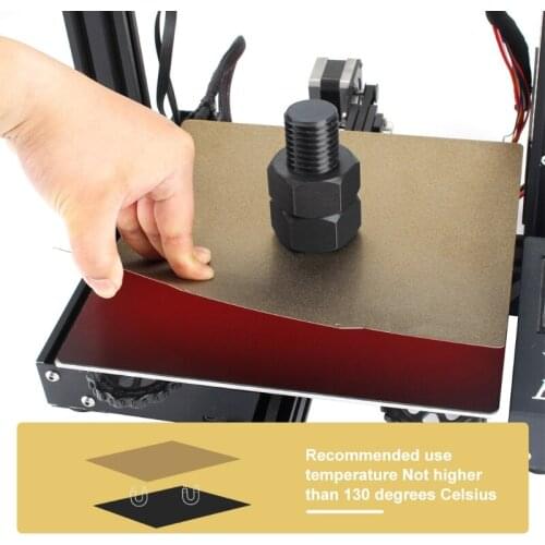 PEI 3D Printer Golden Powder Steel Sheet and Magnet Sticker Side B for 3 D Printer 235X235mm