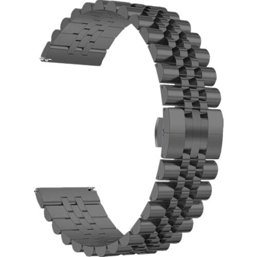 20mm 22mm Wrist Band for Samsung Galaxy Watch 3 Strap 45mm 41mm Business Stainless Steel Mesh Bracelet for Active 2 40mm 44mm