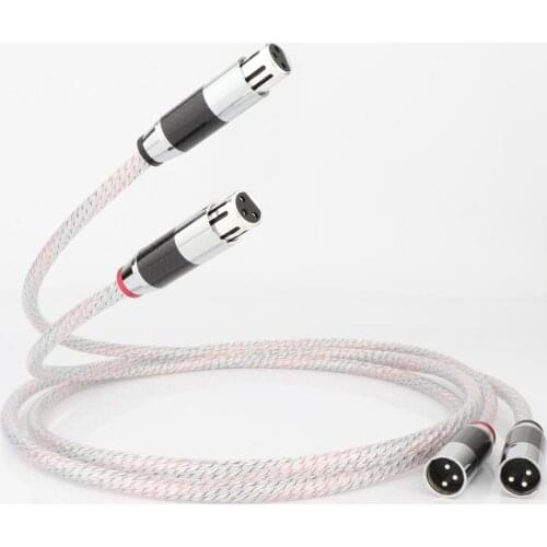 Preffair Valhalla Series XLR Balanced Interconnect Cable With Carbon Fiber XLR Plug Male to Female Audio Balanced Cord