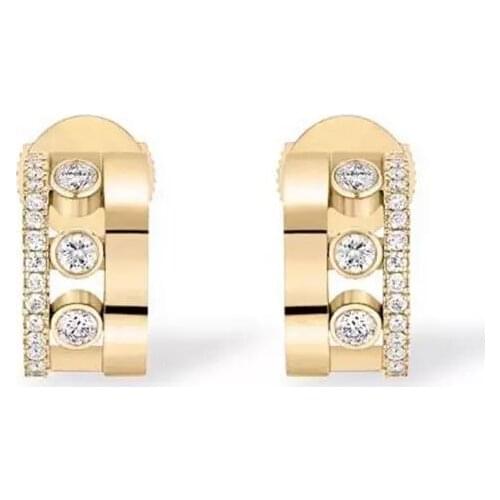 Geometric Small Circle Hoop Earring Micro Paved 5A Cubic Zirconia Sparking Bling CZ Fashion Jewelry