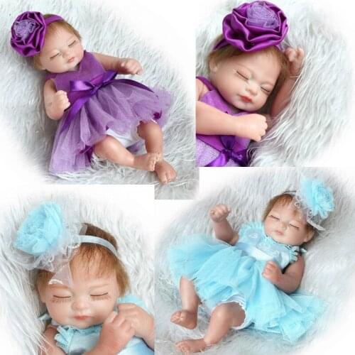 Silicone reborn baby dolls girls Bath Toys npkcollection 26cm Lifelike Baby Princess Realistia Doll Bebe Bonecas gift for mother