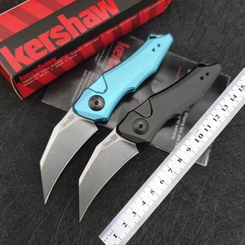Kershaw 7350 Mini Folding Knife Aluminum Alloy Handle Tactical Outdoor Survival Hunting Adventure EDC Tool Pocket Fruit KnifeAUT