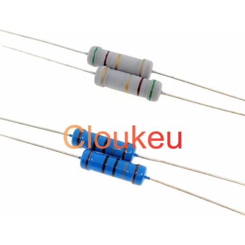 Color ring resistance 2W ±1% 5% 3.9R 4.3R 4.7R 5.1R 5.6R 6.2R 6.8R 7.5R 8.2R 9.1R 10R 12R 13R 15R 18R 20R 22R 24R 27R 30R Ohm