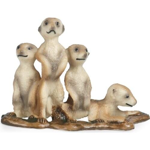 Suricate Animal Figure Collectible Toys Wild Animal Plastic Model Toys