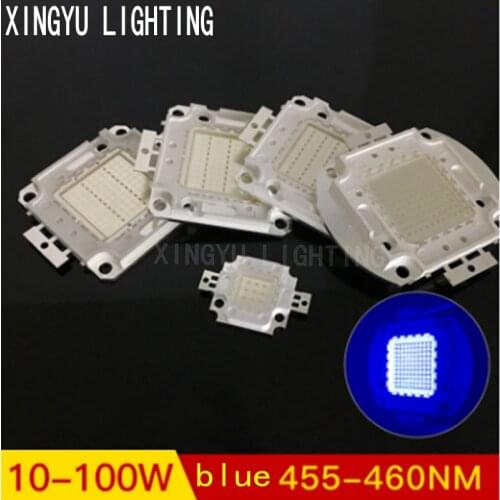 Highligh led lamp beads 10W 20W 30W 50W 100W integrated light source lamp beads high power led lamp beads 455-460NM blue light