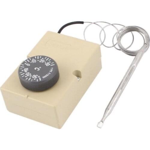 1NC 1NO AC 250V 16A -30-30C Temperature Thermostat Switch Sensor w 63" Capillary